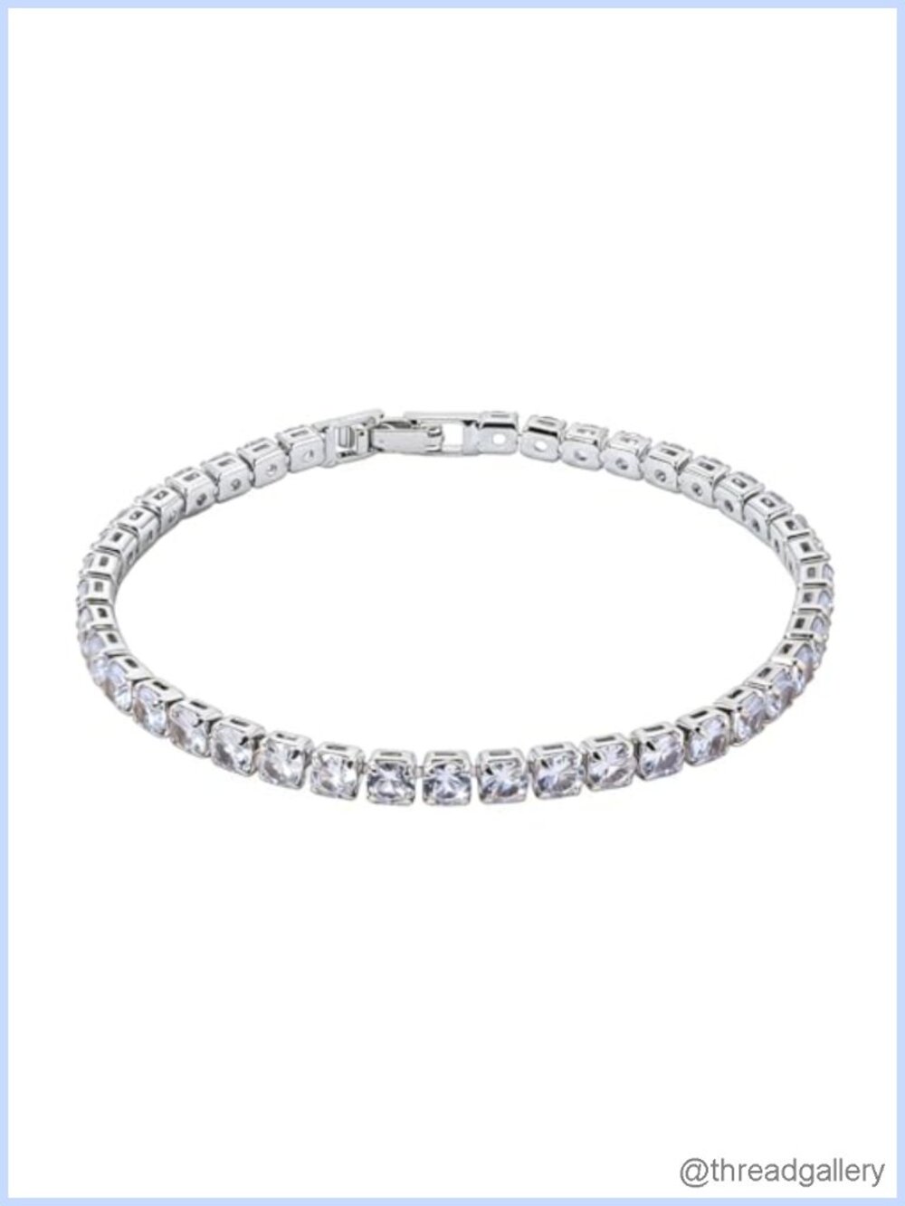 Women's Tennis Bracelet Stainless Steel CZ Hypoallergenic Gift for Her